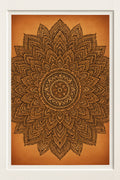 Boho mandala in earthy sunset colors | Printable Wall Art | Instant Download