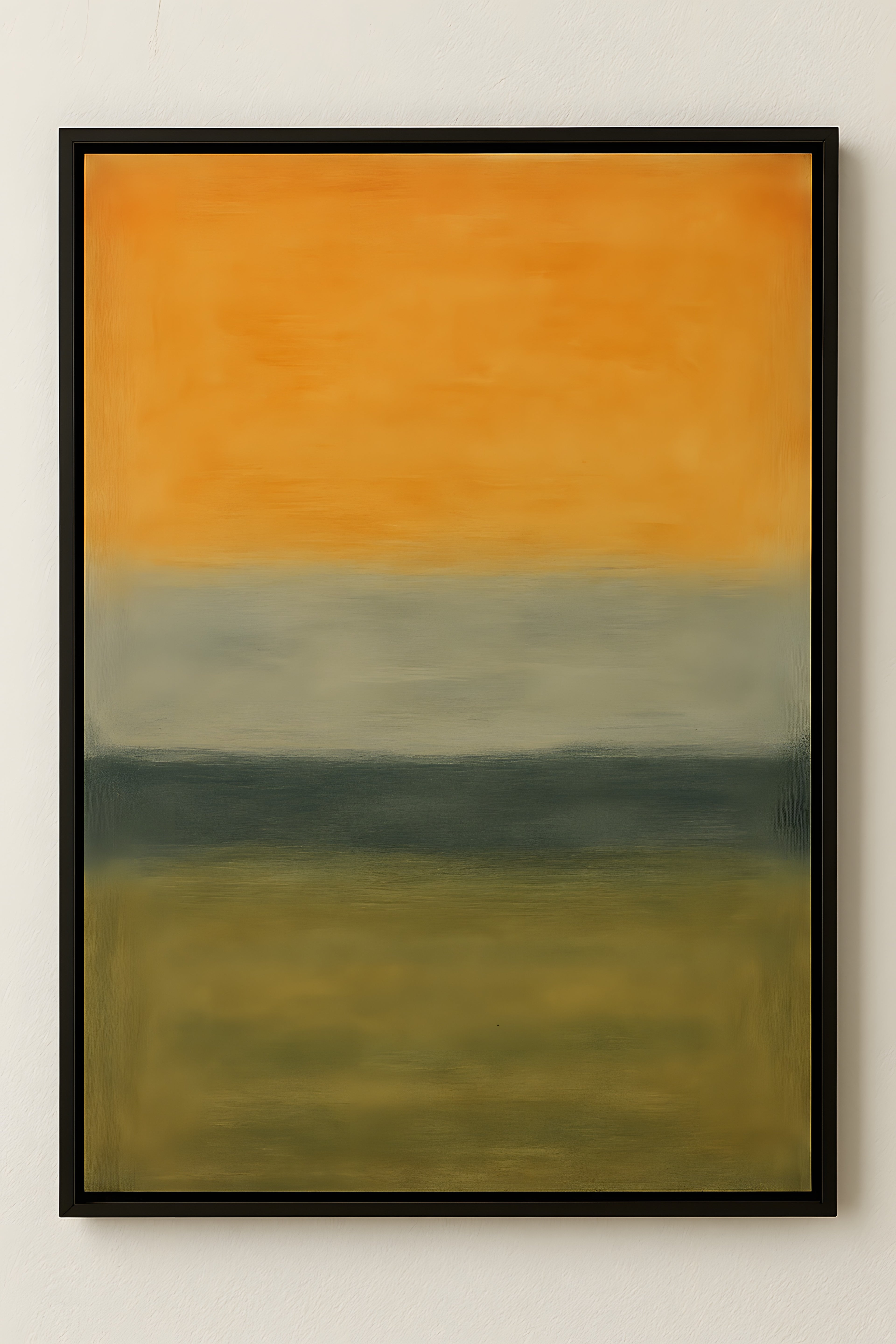 Abstract landscape impression with horizontal bands of wa... | Printable Wall Art | Instant Download