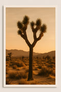 Desert Joshua tree at golden hour | Printable Wall Art | Instant Download