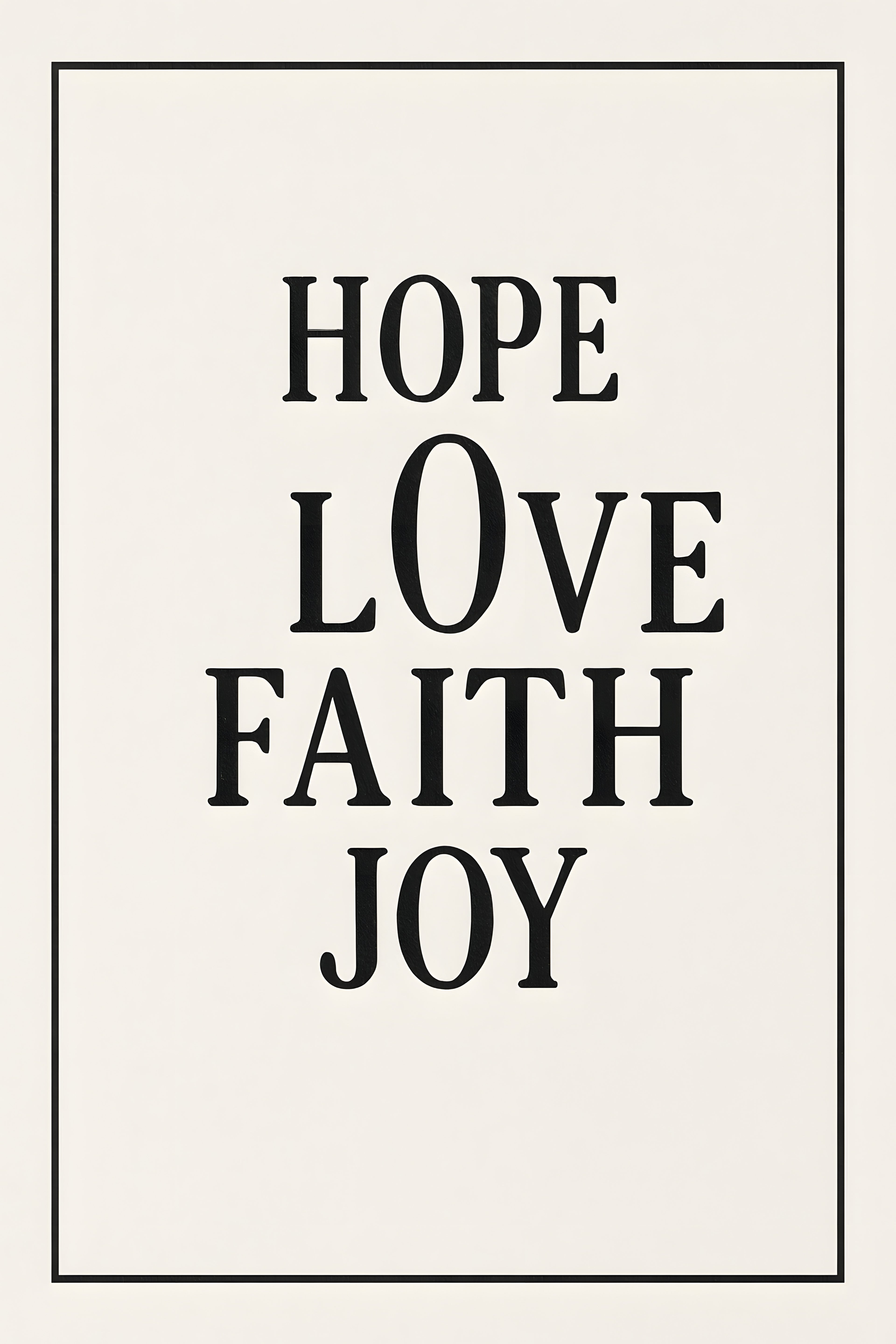 Typography poster with multiple inspiring words arranged ... | Printable Wall Art | Instant Download