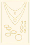 Jewelry illustration — layered necklaces | Printable Wall Art | Instant Download