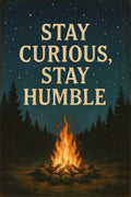 Campfire under stars | Printable Wall Art | Instant Download