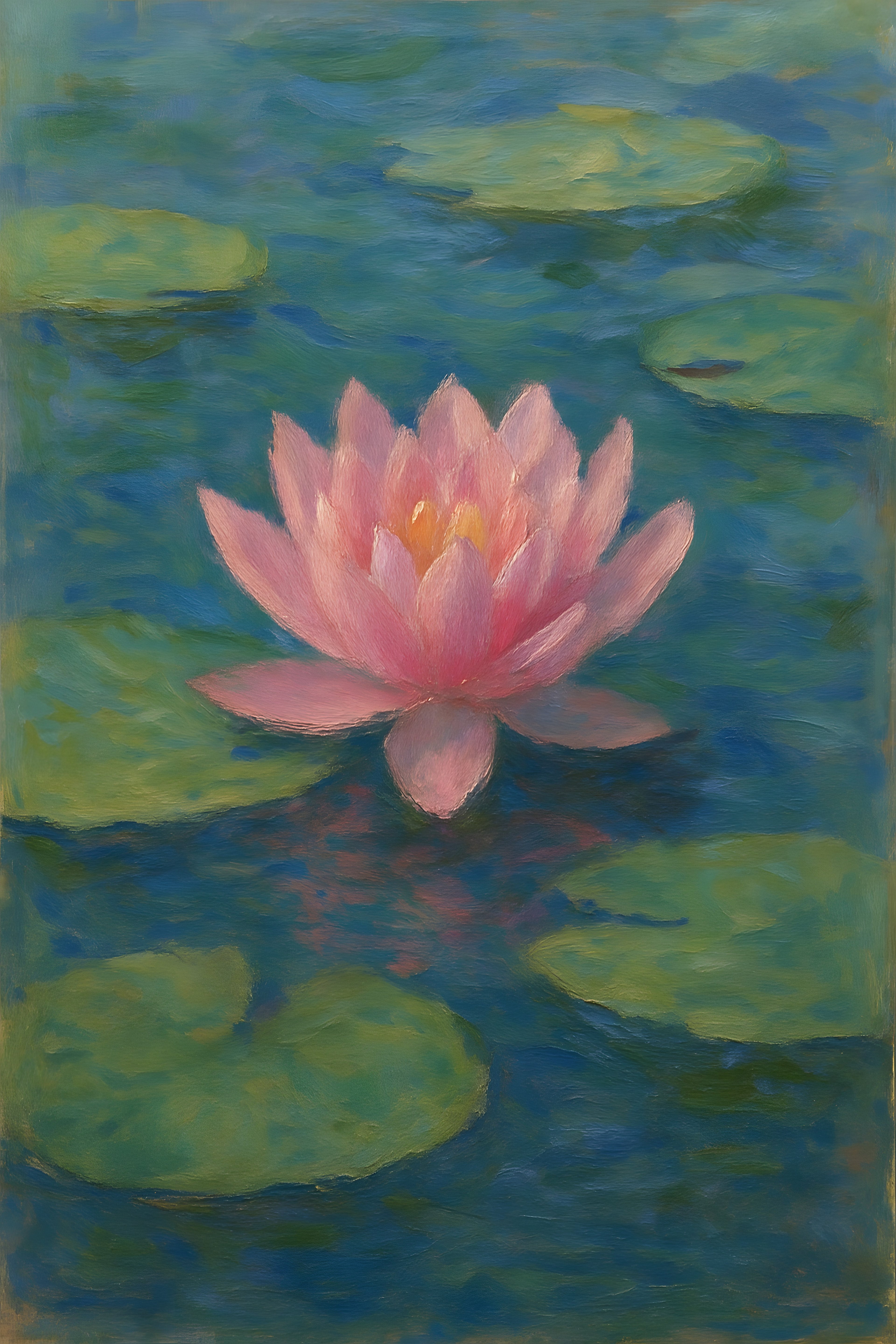 Water lily floating on still pond | Printable Wall Art | Instant Download