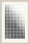 Abstract minimalist dot pattern in black on white | Printable Wall Art | Instant Download