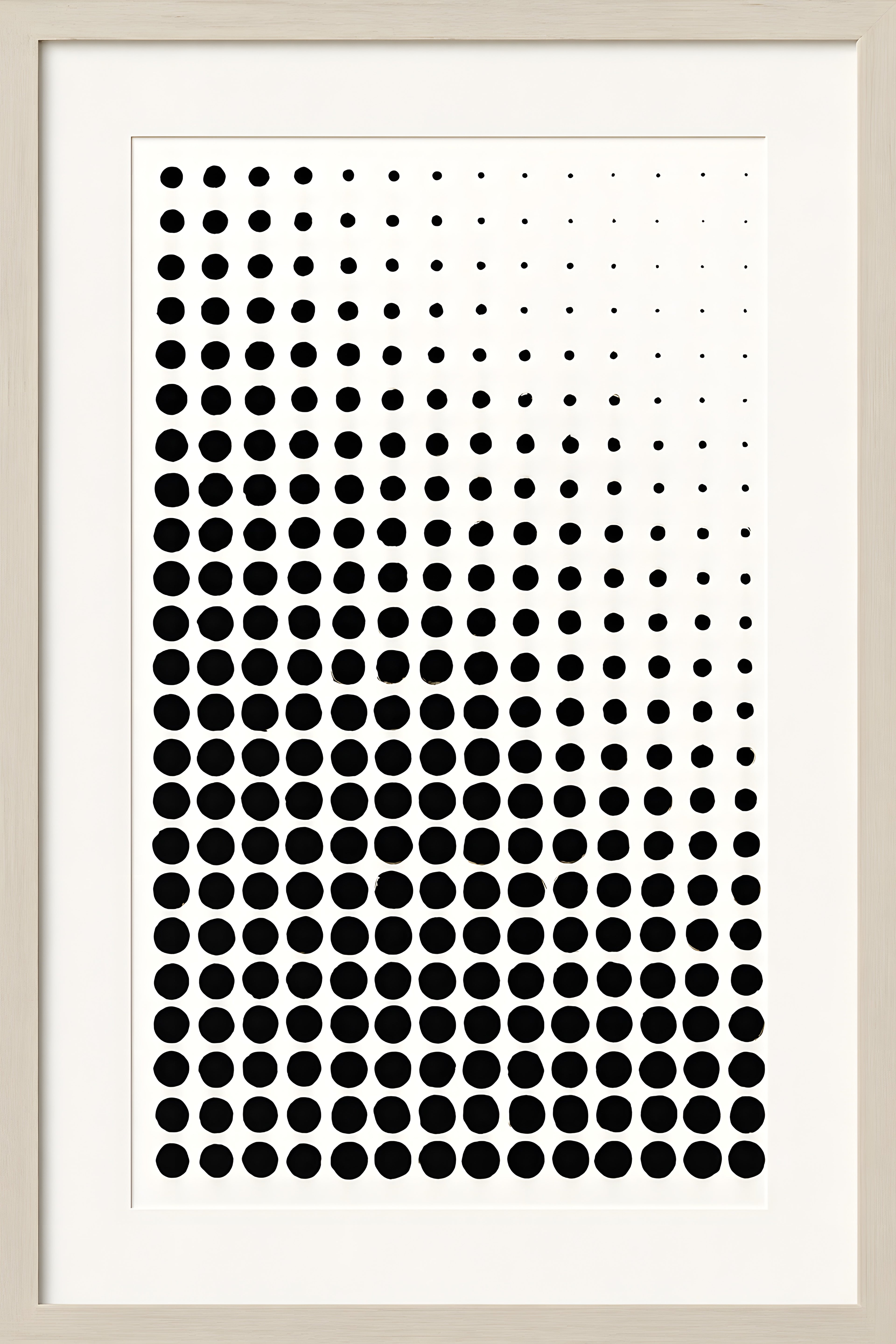 Abstract minimalist dot pattern in black on white | Printable Wall Art | Instant Download