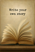Open book with pages turning in wind | Printable Wall Art | Instant Download