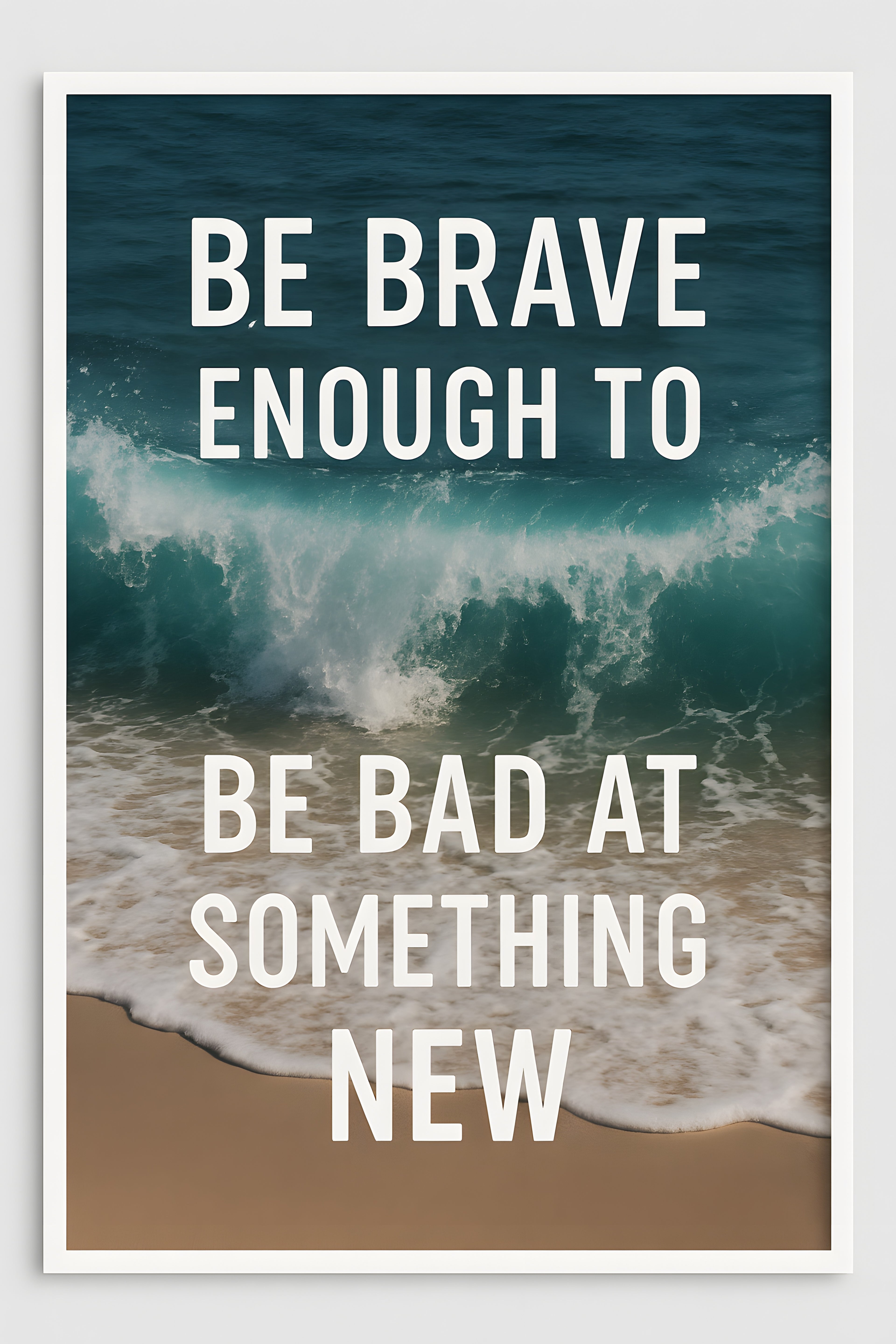 Wave breaking on shore | Printable Wall Art | Instant Download