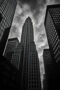 Dramatic black and white photograph of New York City skys... | Printable Wall Art | Instant Download