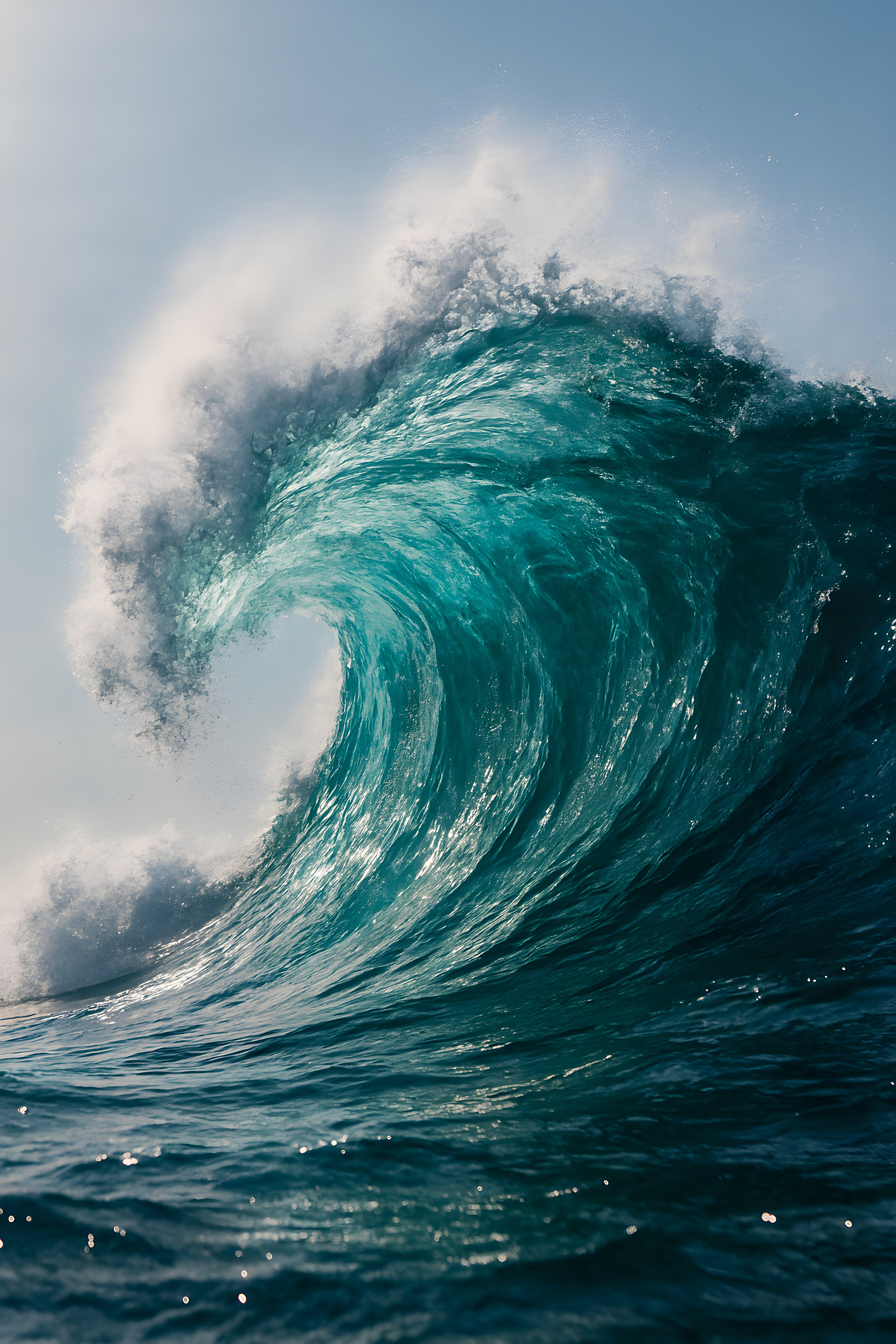 Crashing wave frozen in motion | Printable Wall Art | Instant Download