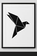 Simple geometric bird in flight | Printable Wall Art | Instant Download