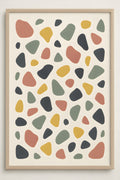 Abstract terrazzo pattern with scattered organic shapes i... | Printable Wall Art | Instant Download