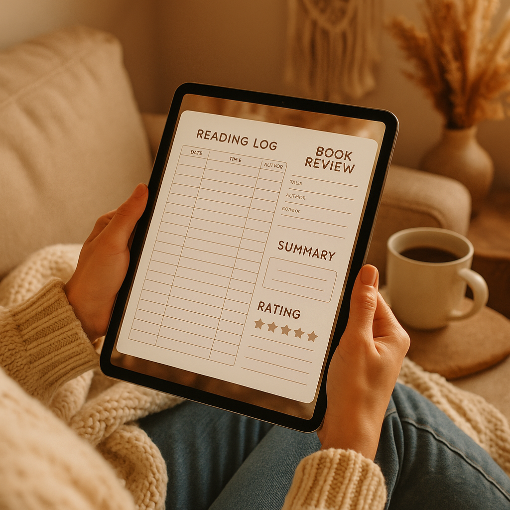 Reading Journal | Boho | Digital PDF 2026 preview