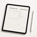 Reading Journal | Minimalist | Digital PDF 2026 preview