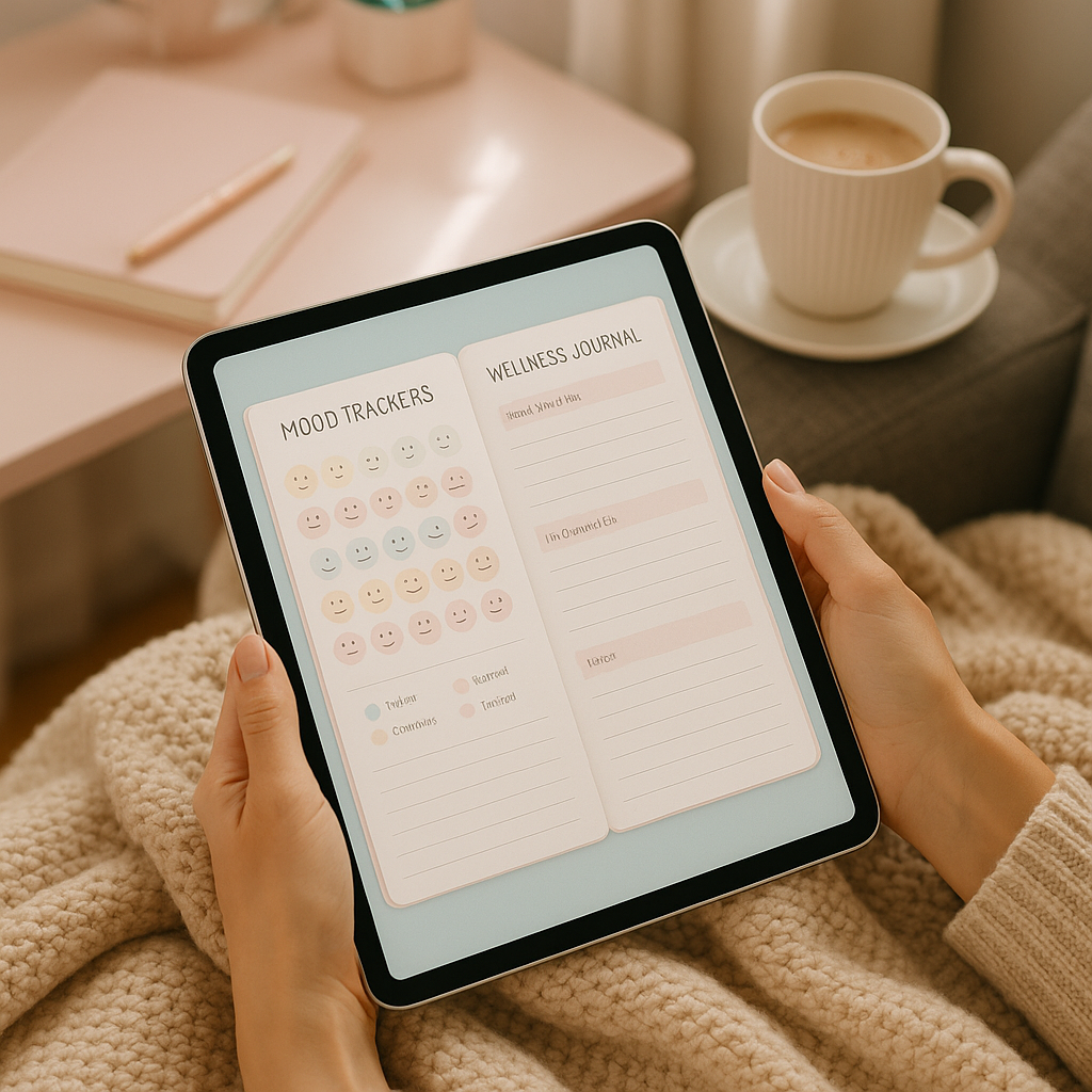 Self Care Planner | Pastel | Digital PDF 2026 preview