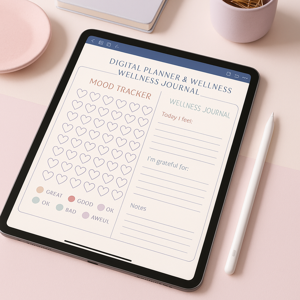 Self Care Planner | Pastel | Digital PDF 2026 preview