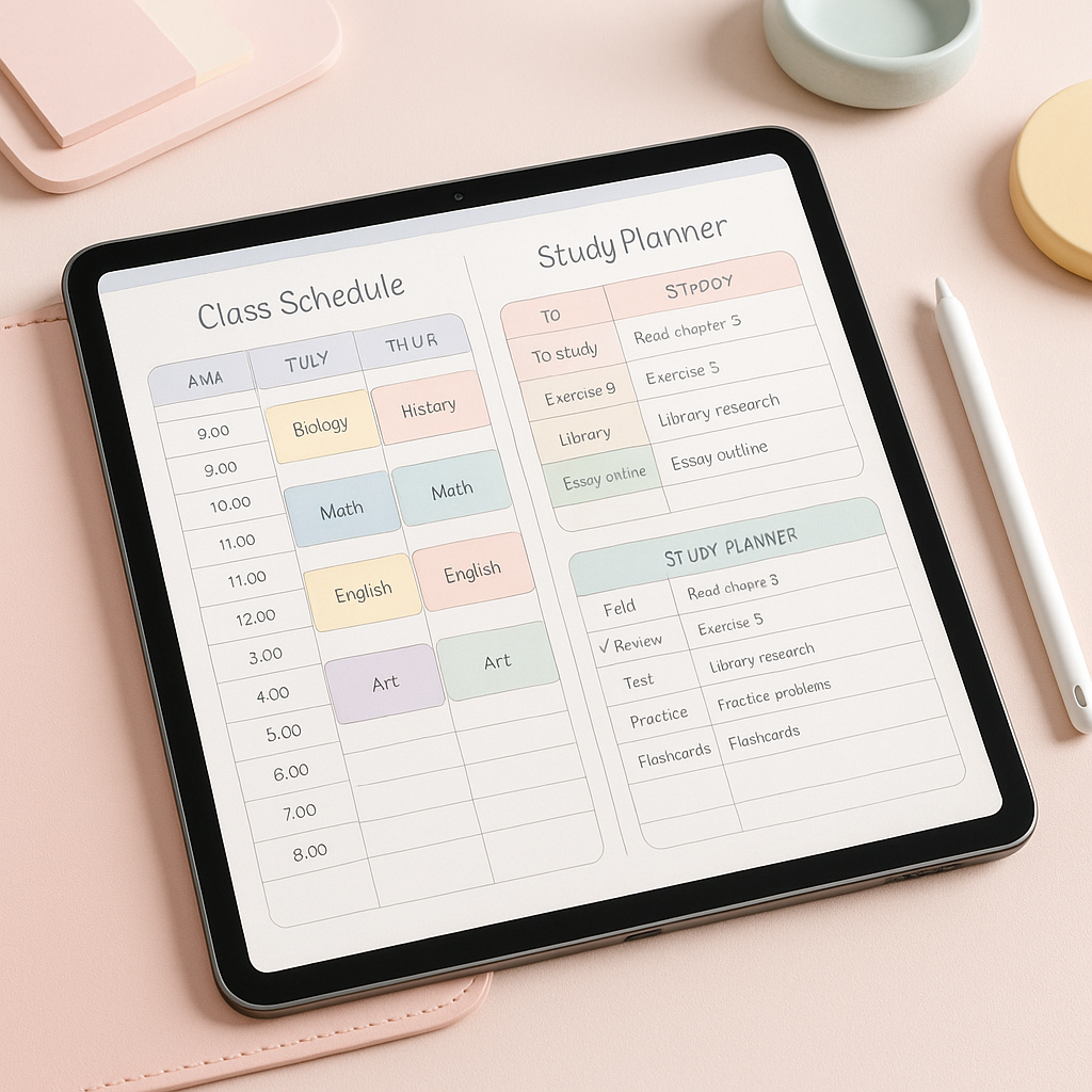 Student Planner | Pastel | Digital PDF 2026 preview