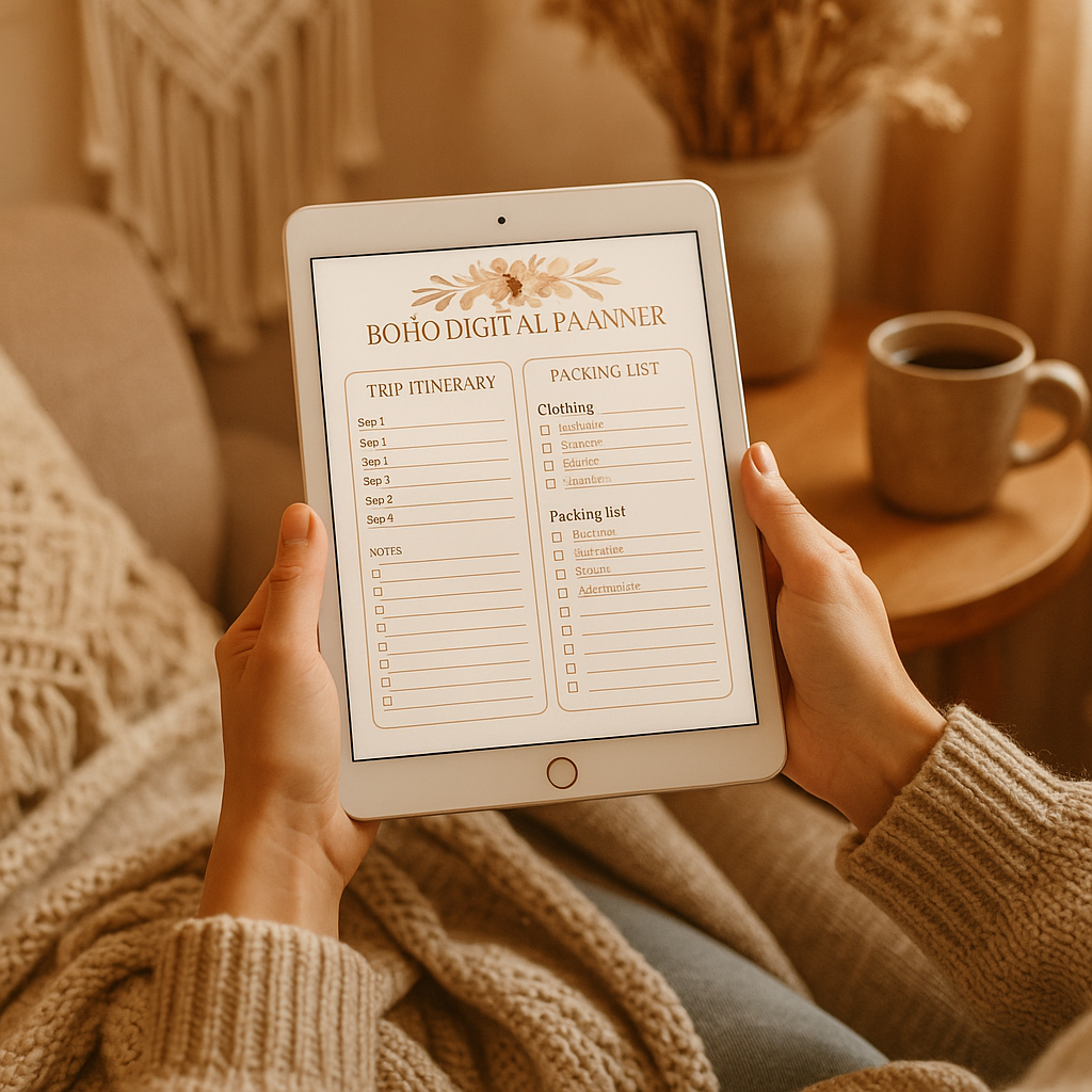 Travel Planner | Boho | Digital PDF 2026 preview