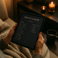Travel Planner | Dark Moody | Digital PDF 2026 preview