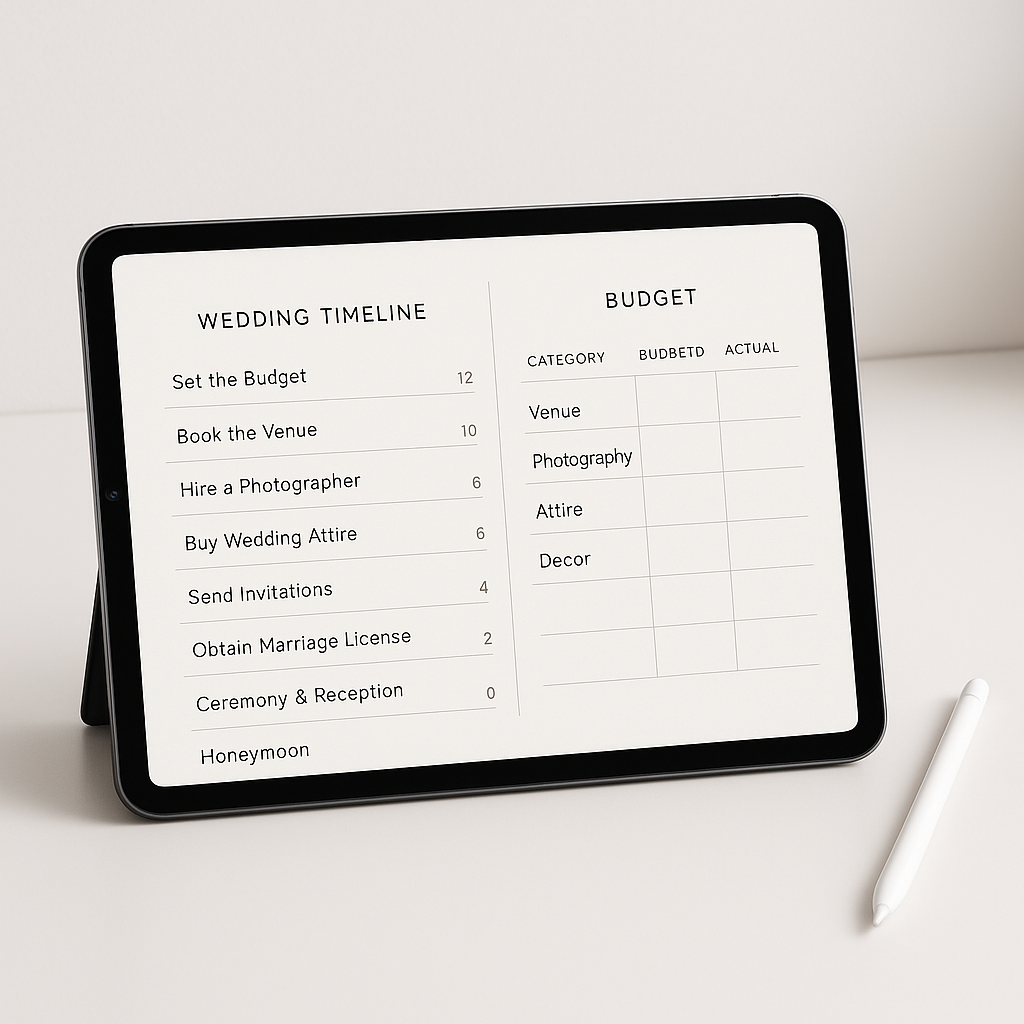 Wedding Planner | Minimalist | Digital PDF 2026 preview