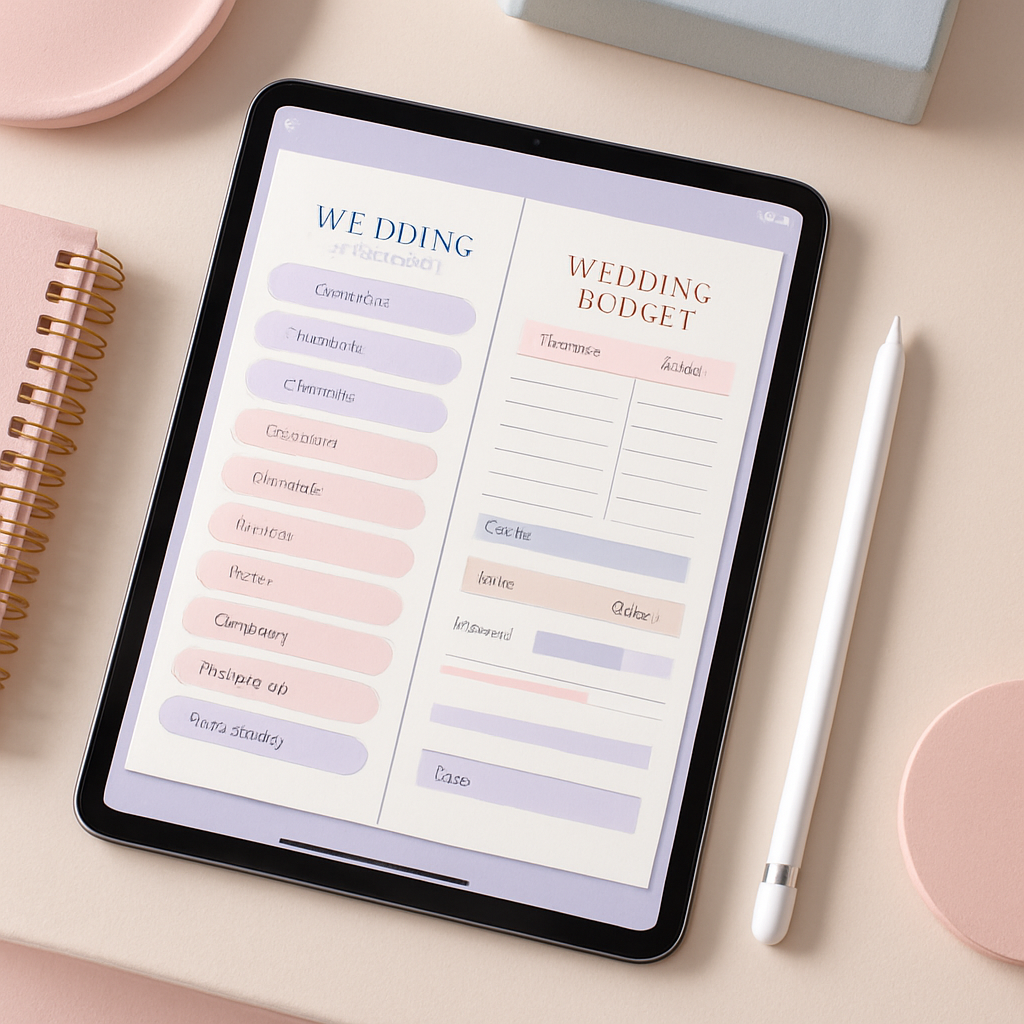 Wedding Planner | Pastel | Digital PDF 2026 preview